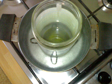 olio cmbustibile ottenuto da 2cm cubici di alga idrata