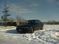jaguar xtype guida sulla neve